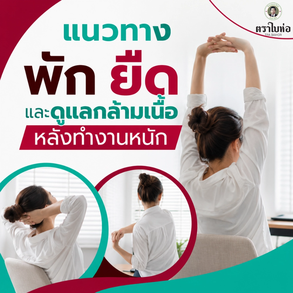 แนวทางพัก ยืด และดูแลกล้ามเนื้อ ปวดเมื่อย หลังทำงานหนัก