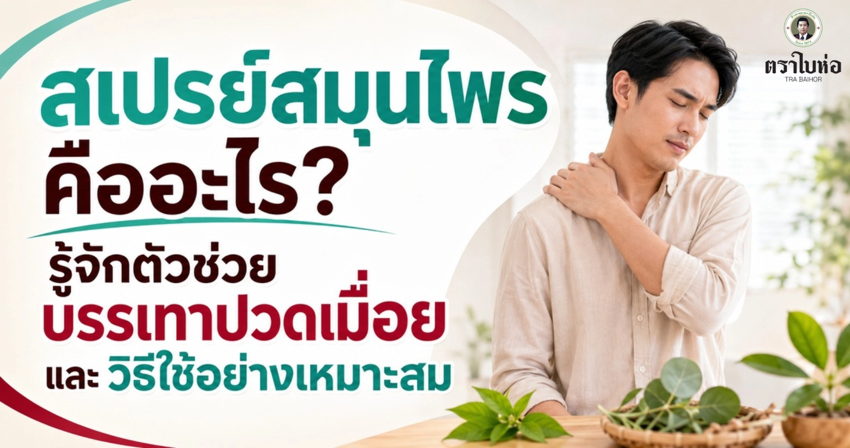 สเปรย์สมุนไพรคืออะไร? รู้จักตัวช่วยบรรเทาปวดเมื่อยและวิธีใช้อย่างเหมาะสม