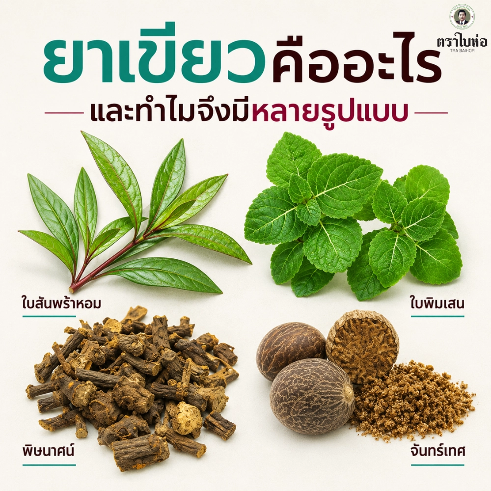 ส่วนประกอบของยาเขียวชนิดเม็ดกับชนิดผงเหมือนกันหรือไม่